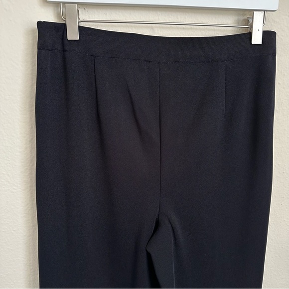 Exclusively Misook Black Acrylic Pull On Dress Pants Size Large Petite - Picture 3 of 8